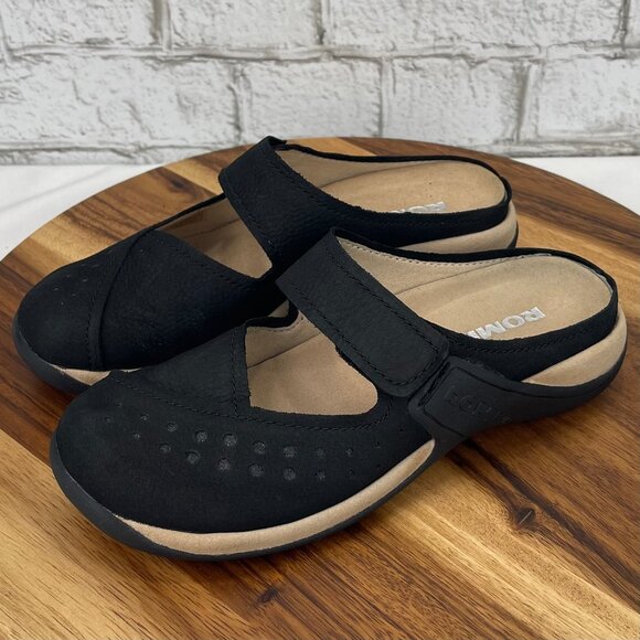 Romika Milla Womens US 6 EU 37 Black Suede Mary Jane Clog Comfort Shoes Germany - Picture 1 of 15